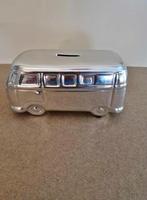 Chrome VW bus spaarpot,20 cm,metaal,VW T1,VW T2, on the move, Ophalen of Verzenden, Metaal of Blik, Vervoermiddel