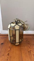 Glas in lood lamp, Ophalen of Verzenden, Zo goed als nieuw, Rond, Minder dan 25 cm
