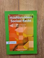 Hoofdstukken Sociaal Recht editie 2020, Prof.Mr.C.J. Loonstra, Ophalen of Verzenden, Zo goed als nieuw