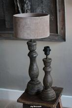 Balusterlamp rond op voet cementlook sober, Huis en Inrichting, Www.jufbrocante.nl, Www.jufbrocante.nl, Nieuw, Ophalen of Verzenden