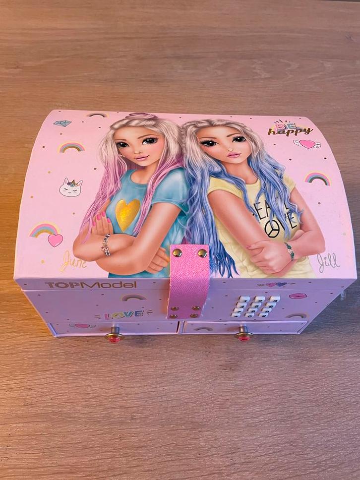 Topmodel Sieradendoos met Muziek & Code, Kinderen en Baby's, Kinderkamer | Inrichting en Decoratie, Gebruikt, Overige typen, Ophalen