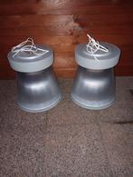 2 stuks industriële Hanglampen.Hoogte 33 cm., Overige materialen, Gebruikt, Ophalen of Verzenden, Minder dan 50 cm