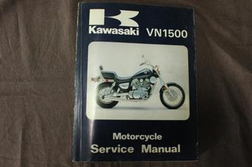 Kawasaki VN1500 1987 - 1992 motorycle service manual VN 1500 beschikbaar voor biedingen