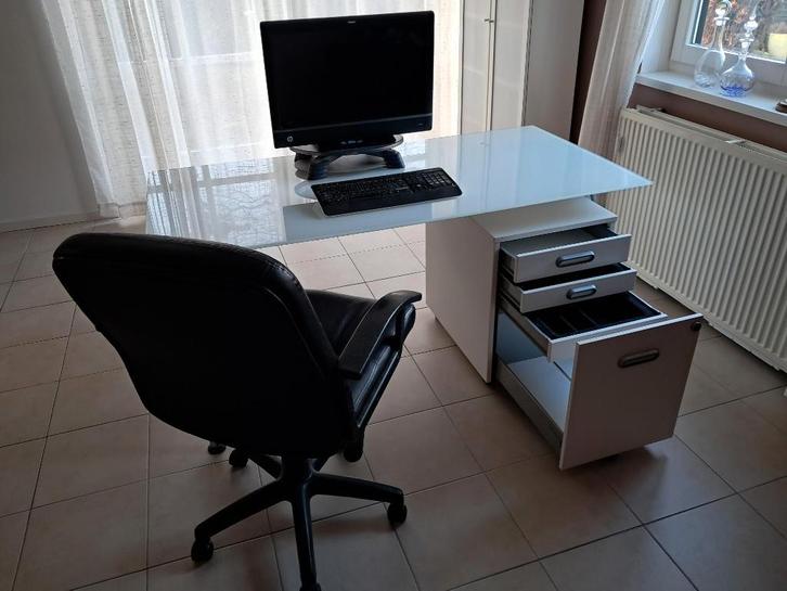 bureau, ladeblok, Huis en Inrichting, Bureaus, Gebruikt, Bureau, In hoogte verstelbaar, Ophalen