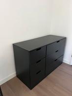 IKEA NORDLI ladekast zwart, Ophalen, Zo goed als nieuw, 25 tot 50 cm, Minder dan 100 cm