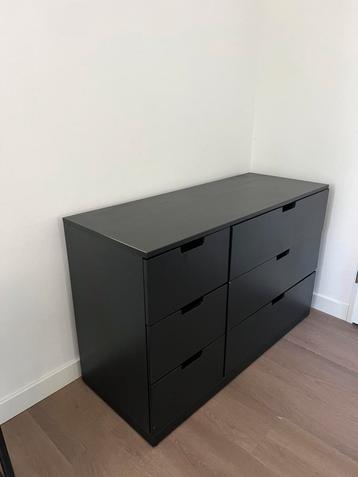 IKEA NORDLI ladekast zwart beschikbaar voor biedingen