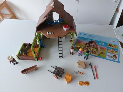 Spirit paardenschuur met Lucky, Pru en Abigail 70118, Kinderen en Baby's, Speelgoed | Playmobil, Gebruikt, Complete set, Ophalen of Verzenden
