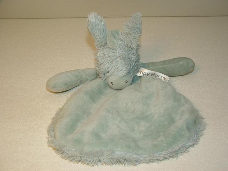HAPPY HORSE EZEL LAGOON DONKEY DEVAN TUTTLE KNUFFELDOEK, Kinderen en Baby's, Speelgoed | Knuffels en Pluche, Nieuw, Overige typen