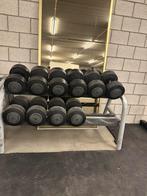 Technogym dumbell set 40kg tot 48kg, Ophalen, Zo goed als nieuw, Dumbbell