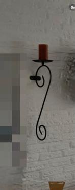 Wandkandelaar, Huis en Inrichting, Woonaccessoires | Kandelaars en Kaarsen, Ophalen, Gebruikt, 25 tot 50 cm, Zwart