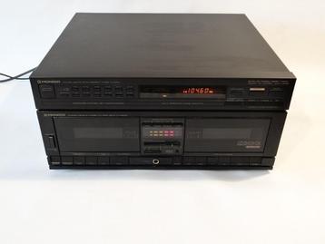 vintage Pioneer cassettedeck en tuner