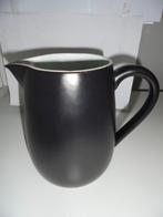 Vaas/kan zwart vintage/retro, Gebruikt, Zwart, Aardewerk of Porselein, Ophalen of Verzenden