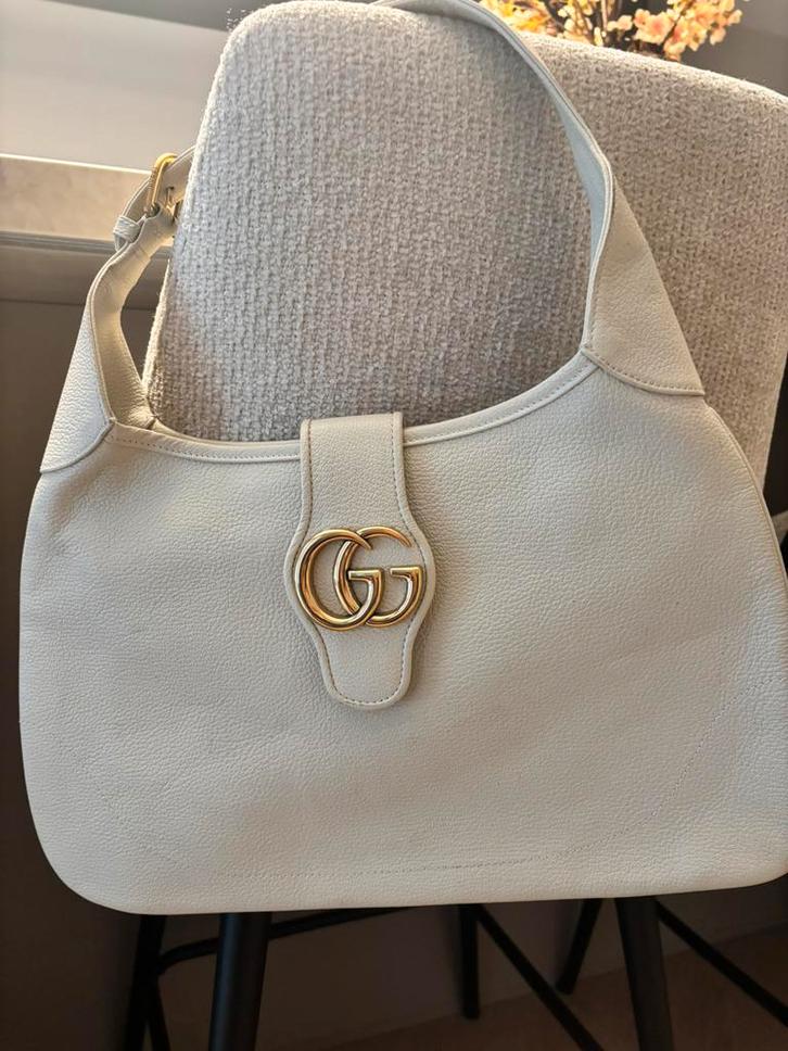 Gucci Aphrodite Schoudertas - Wit, Sieraden, Tassen en Uiterlijk, Tassen | Damestassen, Gebruikt, Schoudertasje, Wit, Verzenden