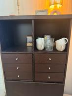 Vintage kast met lades, walnoot, hout, Huis en Inrichting, Kasten | Ladekasten, Ophalen, 100 tot 150 cm, Zo goed als nieuw, Minder dan 100 cm