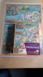 Cartigrafie Nederland 1000 puzzel, Hobby en Vrije tijd, Denksport en Puzzels, Ophalen of Verzenden, Zo goed als nieuw