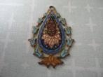 Mooie vintage jaren 80 oosterse hanger , emaille., Overige materialen, Overige kleuren, Verzenden, Zo goed als nieuw