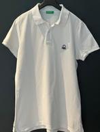 Witte herenpolo Benetton maat XL, Verzenden, United Colors of Benetton, Wit, Maat 56/58 (XL)
