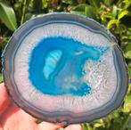 Prachtige Agaatschijf edelsteen mineralen Agaat Schijf, Ophalen of Verzenden, Mineraal