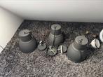 3x Hektar hanglamp donkergrijs, Ophalen, Gebruikt