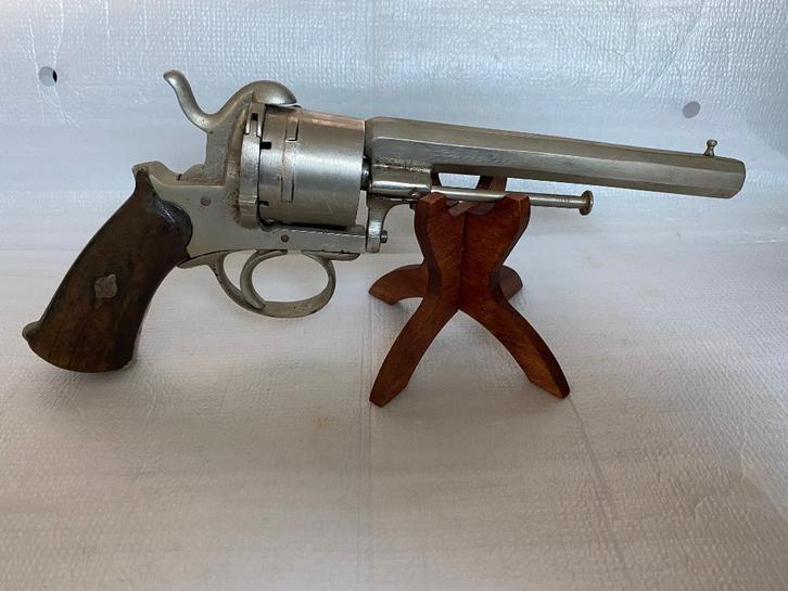 Grote Penvuur Revolver 12mm voor restauratie., Antiek en Kunst, Antiek | Overige Antiek, Ophalen of Verzenden