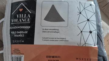 Schaduwdoek 5 x 5 x 5 meter schaduwdriehoek beschikbaar voor biedingen