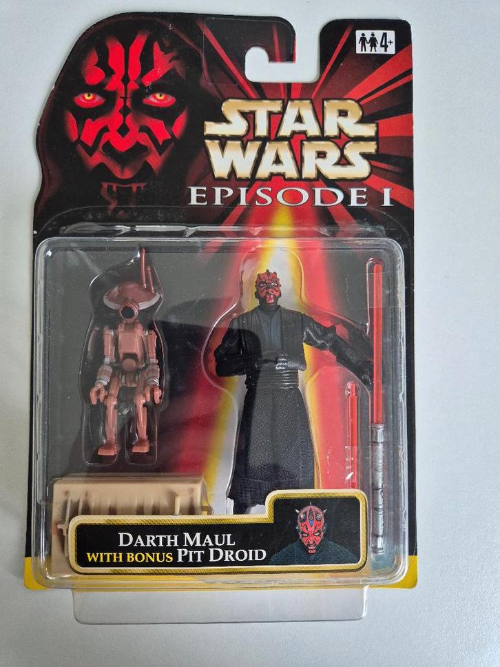 Star Wars EP1 Darth Maul Sith Lord + Red Bonus Pit Droid, Verzamelen, Star Wars, Nieuw, Actiefiguurtje, Ophalen of Verzenden