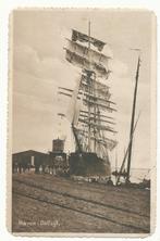 Haven, Delfzijl   (met zeilschip), Verzenden, 1920 tot 1940, Gelopen, Groningen