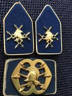 Baretembleem, kraagspiegels, Verzamelen, Ophalen, Landmacht, Nederland, Embleem of Badge