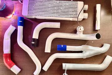 Twin turbo universele intercooler BOV set beschikbaar voor biedingen