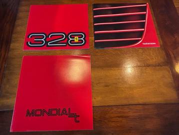Ferrari 3x ZGAN Folders - Testarossa / 328 / Mondial T beschikbaar voor biedingen