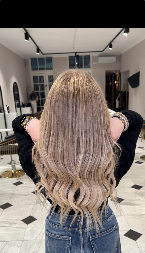 100% human hair extensions, Sieraden, Tassen en Uiterlijk, Uiterlijk | Haarverzorging, Zo goed als nieuw, Pruik of Haarverlenging