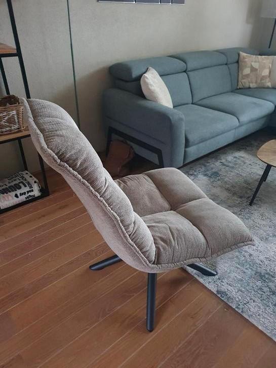 Relax draaifauteuil  kleur taupe, Huis en Inrichting, Fauteuils, Zo goed als nieuw, Stof, 50 tot 75 cm, 75 tot 100 cm, Ophalen