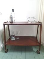 Vintage sidetable / trolley / barcart, jaren 60, Huis en Inrichting, Tafels | Bijzettafels, Ophalen, Gebruikt, Vintage, 55 tot 75 cm