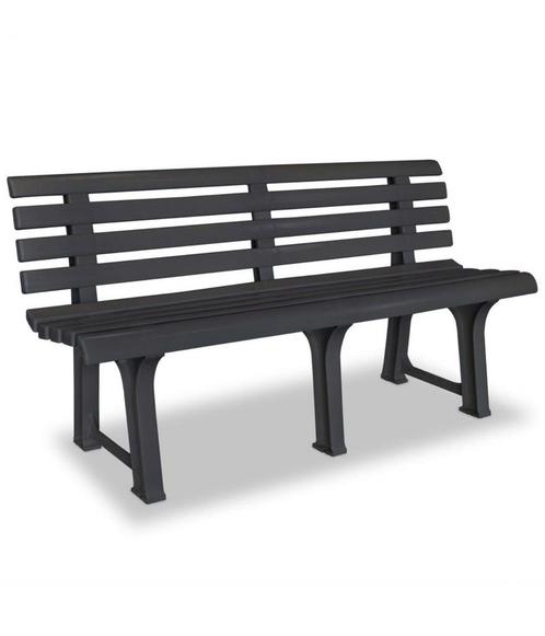 Kunststof tuinbank, weersbestendig, Tuin en Terras, Tuinbanken, Gebruikt, Kunststof, Ophalen