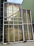 2 glas in lood ramen 212x102cm & 181x57cm., Ophalen