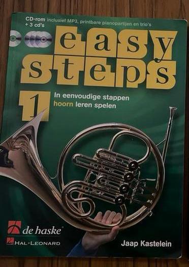 Easy Steps Hoorn 1 + CD's, Muziek en Instrumenten, Bladmuziek, Zo goed als nieuw, Les of Cursus, Klassiek, Hoorn, Ophalen of Verzenden