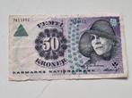 Oud bankbiljet Denemarken 50 kroner, Ophalen of Verzenden, Overige landen