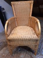 Luxe Rotan Stoel., Huis en Inrichting, Ophalen, Bruin, Riet of Rotan, Zo goed als nieuw