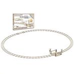 3D Houten Puzzel Round Railway + Crossing 1:40 -  DIY Build, Overige merken, Verzenden, Gelijkstroom of Wisselstroom, Nieuw