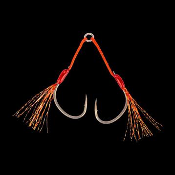 Mustad Game Alpha Ruthless Slow Flash Jigging Assist Hooks. beschikbaar voor biedingen