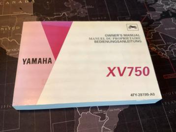 Yamaha XV750 Handleiding / Owner's Manual beschikbaar voor biedingen