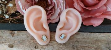 antieke 14karaat Camee oorstekers handwerk beschikbaar voor biedingen