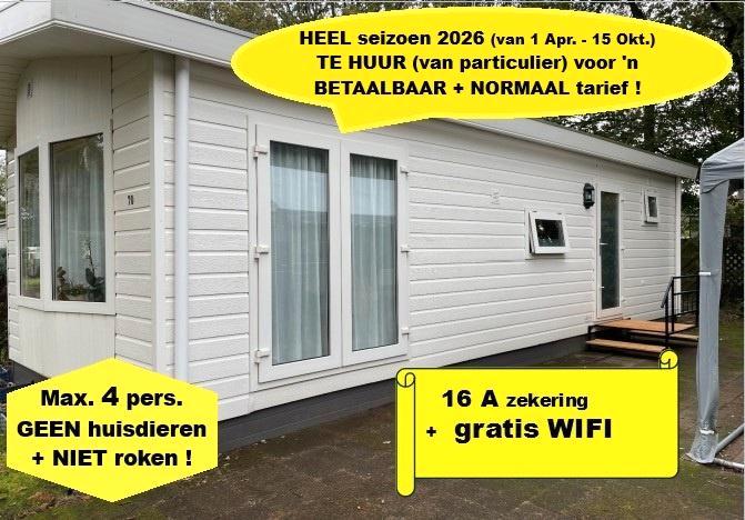 Chalet te huur (van particulier)tegen normaal tarief !, Caravans en Kamperen, Verhuur