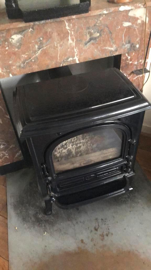 Te koop aangeboden houtkachel., Huis en Inrichting, Kachels, Gebruikt, Vrijstaand, Houtkachel, Hout, Ophalen