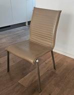 Eetkamerstoel. Nomada, leer, taupe, Huis en Inrichting, Ophalen, Gebruikt, Overige kleuren, Leer