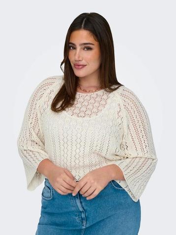 Off-white trui Carnola van Only Carmakoma Maat 46/48 beschikbaar voor biedingen