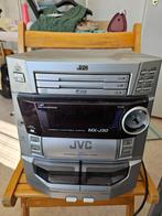 stereo met radio, dubbel cassettes en cd speleres voor 3, Audio, Tv en Foto, Luidsprekers, JVC, Zo goed als nieuw, 60 tot 120 watt