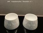 eierdopjes, eierdoppen effen wit met reliëf, Hutschenreuther, Overige typen, Ophalen of Verzenden, Zo goed als nieuw, Overige stijlen