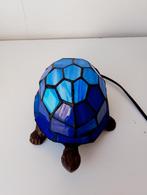 Schildpad glas in lood, Huis en Inrichting, Lampen | Tafellampen, Ophalen of Verzenden, Tiffany, Minder dan 50 cm, Glas