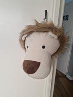 Pluche leeuwenkop - ophangbaar, Ophalen of Verzenden, Zo goed als nieuw, Wanddecoratie